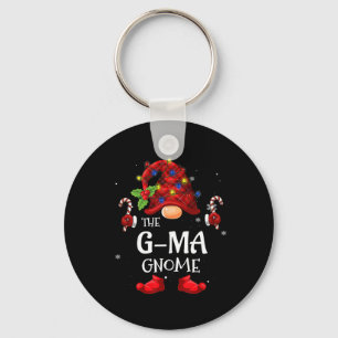 G-ma Gnome Matching Christmas Pjs For Family Key Ring
