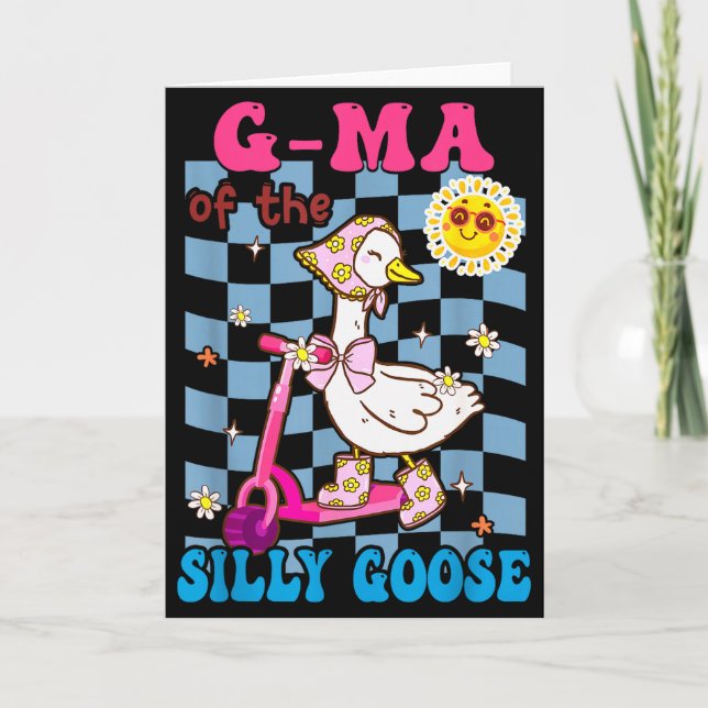 G Ma Of The Silly Goose First Birthday Family Matc Card (Front)