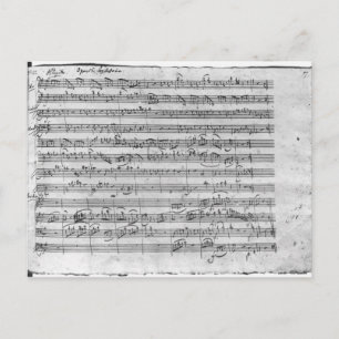 G major for violin, harpsichord and violoncello 3 postcard
