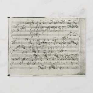G major for violin, harpsichord and violoncello postcard