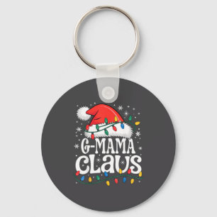 G-mama Claus Funny Xmas Christmas Grandma Holiday  Key Ring