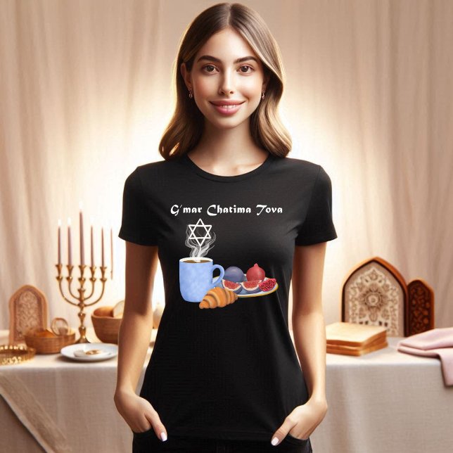 G’mar Chatima Tova Coffee, Pomegranates, Figs T-Shirt (Creator Uploaded)