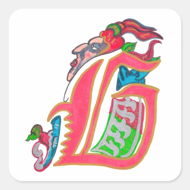 G - MINIATURE SQUARE STICKER (Front)