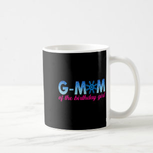 G Mom Of The Birthday Girl Snowflakes Themed Match Coffee Mug