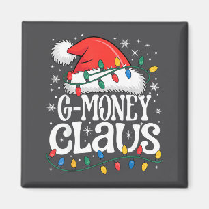 G-money Claus Funny Xmas Christmas Grandma Holiday Magnet