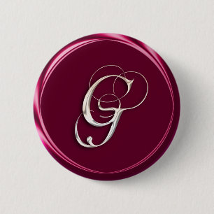 G-monogram 6 Cm Round Badge