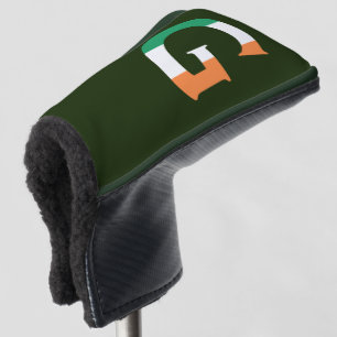G Monogram overlaid on Irish Flag pccn Golf Head Cover