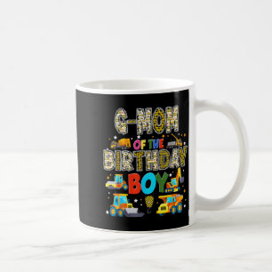 G Mum of The Birthday Boy Construction Worker Coffee Mug