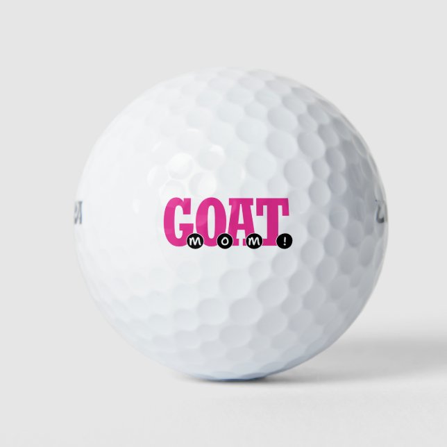 G.O.A.T. MOM! - Cute For Mom Graphic Print Golf Balls (Front)