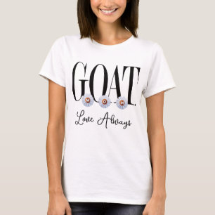 "G.O.A.T. MOM" With Daisies Art T-Shirt