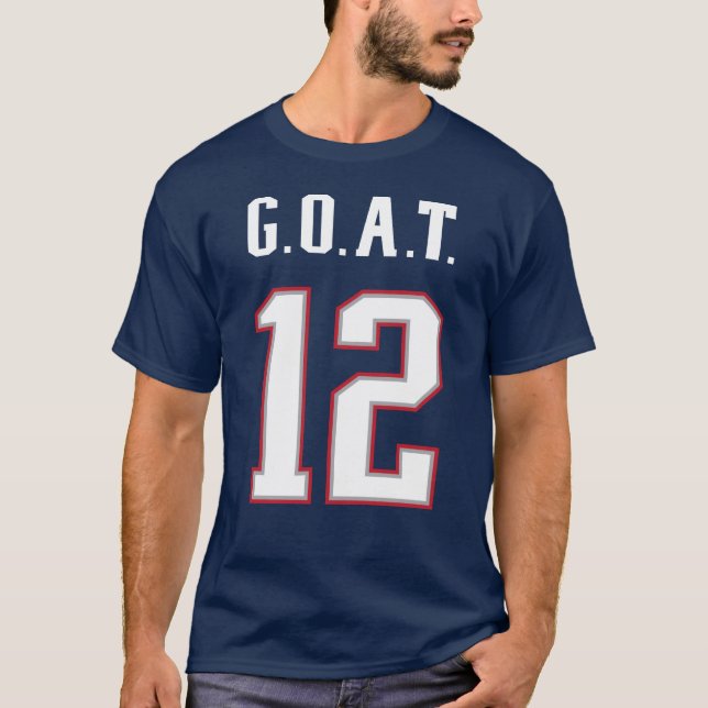 G.O.A.T. Number 12 T-Shirt (Front)