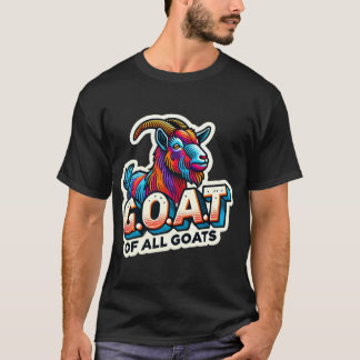 G.O.A.T. of All GOATS - Majestic Colourful Goat T-Shirt
