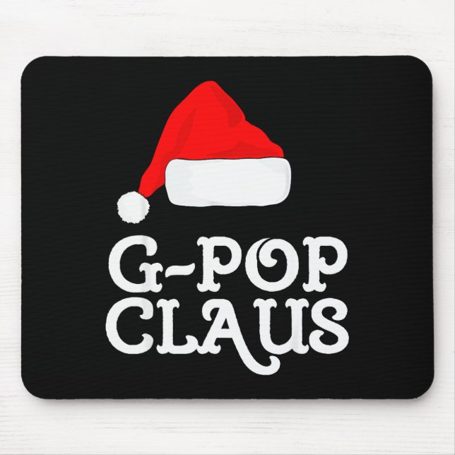 G-p Claus Christmas Santa's Hat Pajama Family Xmas Mouse Pad (Front)