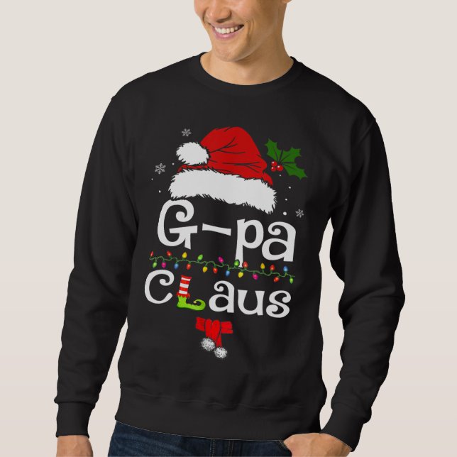 G-Pa Claus Christmas Pajama Family Matching Xmas Sweatshirt (Front)