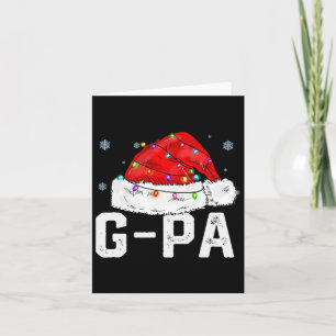 G-pa Claus Funny Xmas Family Matching Grandpa Chri Card