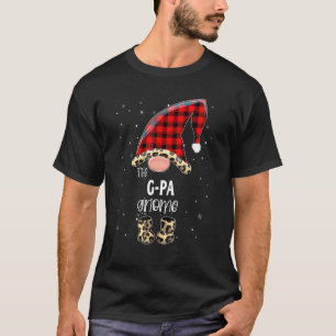 G Pa  Gnome Buffalo Plaid Matching Family Christma T-Shirt