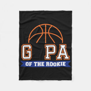 G-pa Of Rookie 1st Birthday Bysketbyll Theme Match Fleece Blanket