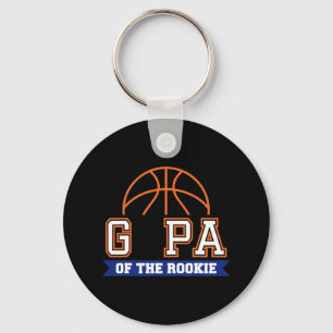 G-pa Of Rookie 1st Birthday Bysketbyll Theme Match Key Ring