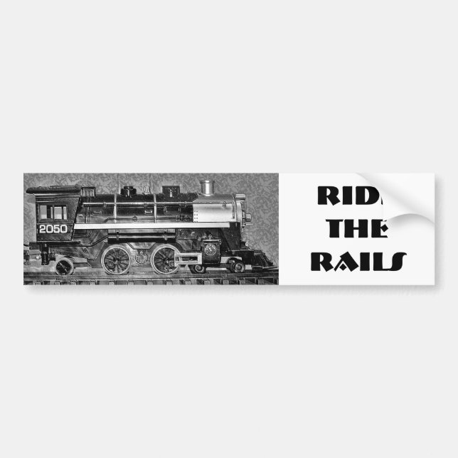 G Scale Model Train Bumper Sticker (Front)