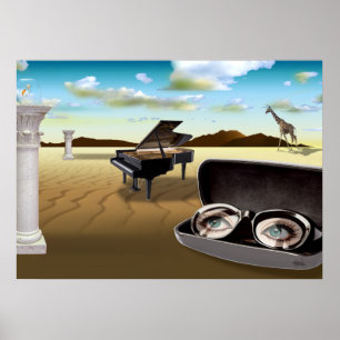 G Sharp in the Desert - Surrreal Poster