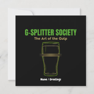 G-Splitter Society The Art of the Gulp PintCulture Invitation