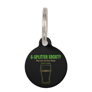 G-Splitter Society The Art of the Gulp PintCulture Pet Tag