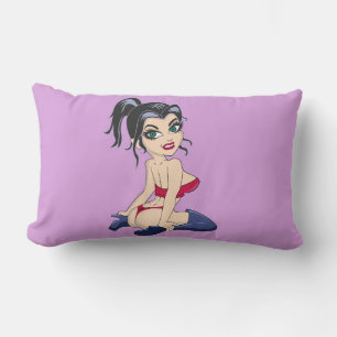 G-STRING CARTOON GIRL LUMBAR PILLOW