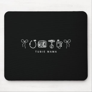 G-Tube Awareness Coquette Bow Tubie Mum Feeding Mouse Pad