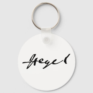 G. W. F. Hegel signature Keychain
