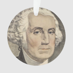 G Washington, Currier and Ives Ornament