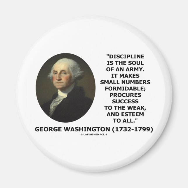 G. Washington Discipline Is The Soul Of An Army Magnet (Front)