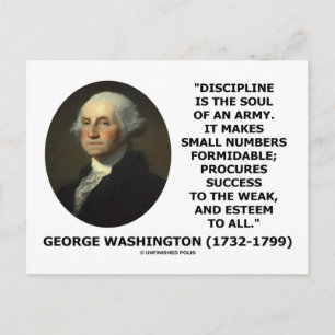 G. Washington Discipline Is The Soul Of An Army Postcard