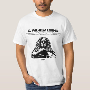 G. Whilelm Leibniz white T-shirt