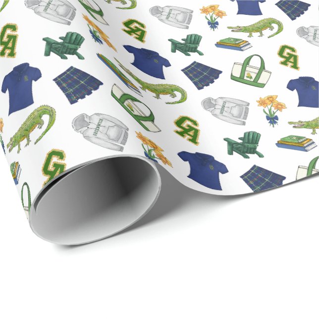 GA Ditsy Print Wrapping Paper (Roll Corner)