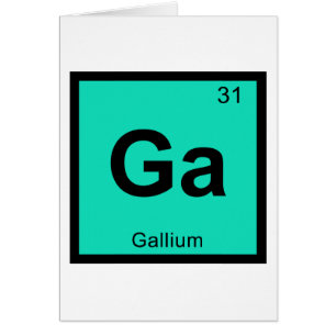 Ga - Gallium Chemistry Periodic Table Symbol