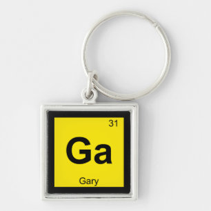 Ga - Gary Indiana Chemistry Periodic Table Symbol Key Ring