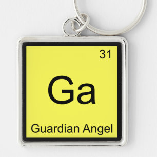 Ga - Guardian Angel Funny Chemistry Element Symbol Key Ring