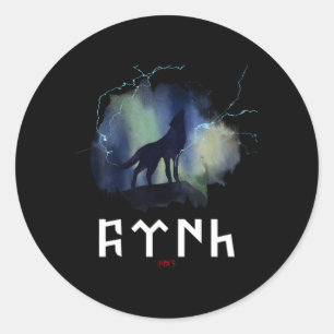 Gã¶Ktã¼Rk Tengri Ayyildiz Turkey Crescent Moon Fla Classic Round Sticker