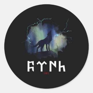 Gã¶Ktã¼Rk Tengri Ayyildiz Turkey Crescent Moon Fla Classic Round Sticker