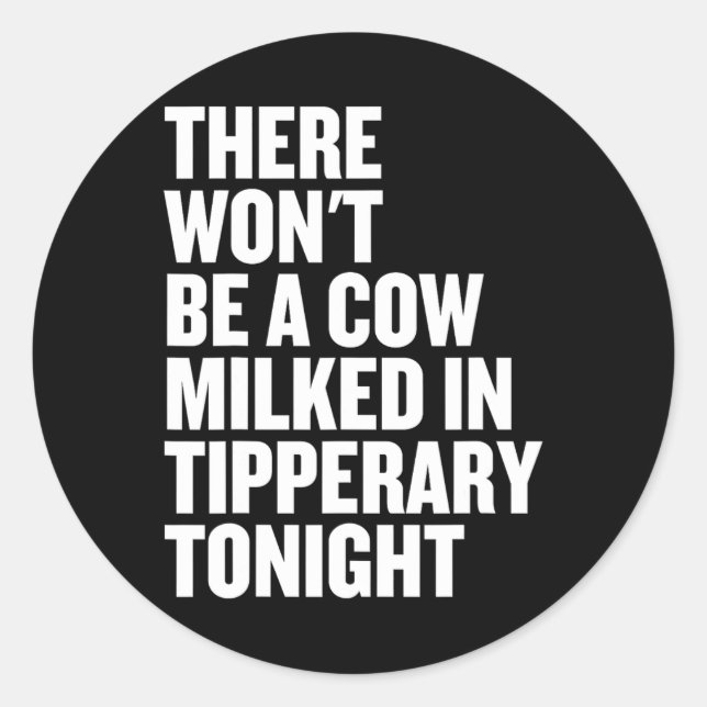 Gaa Tipperary Irish Hurling - Ireland Tee Shirts  Classic Round Sticker (Front)