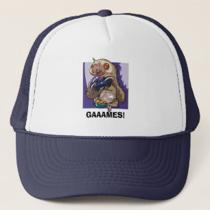 GAAAMES! Gamer Sloth Eating Nachos In Underpants Trucker Hat