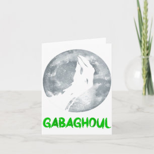 Gabaghoul Funny Hand Moon Bigfoot Santa Christmas Card