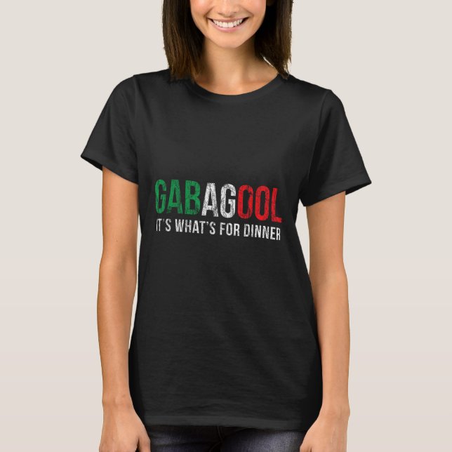 Gabagool Cacola Meat Lover New Jersey Italian Gift T-Shirt (Front)