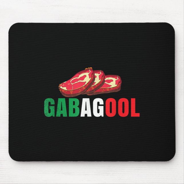 Gabagool Cacola Meat New Jersey Italian Pride Gift Mouse Pad (Front)