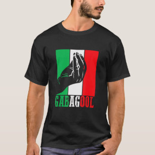 Gabagool Italian American Meat With Hand Sign T-Shirt