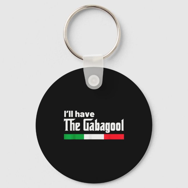 Gabagool Italy For Italians Cacola Nj New Jersey  Key Ring (Front)