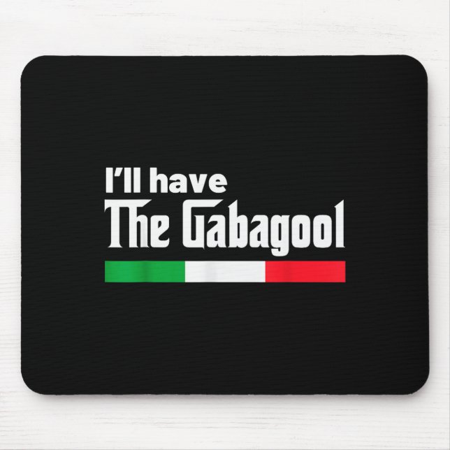 Gabagool Italy For Italians Cacola Nj New Jersey  Mouse Pad (Front)