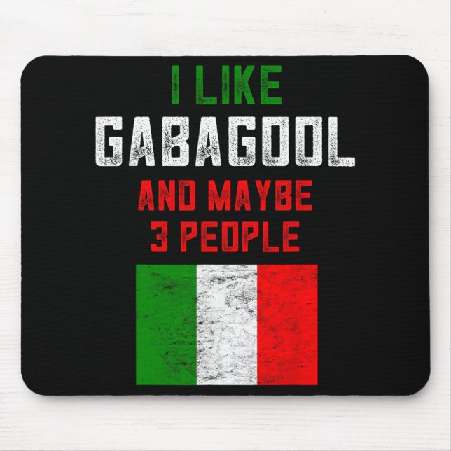 Gabagool Shirt Men New Jersey Meat Lover Italian C Mouse Pad (Front)