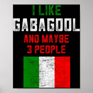 Gabagool Shirt Men New Jersey Meat Lover Italian C Poster