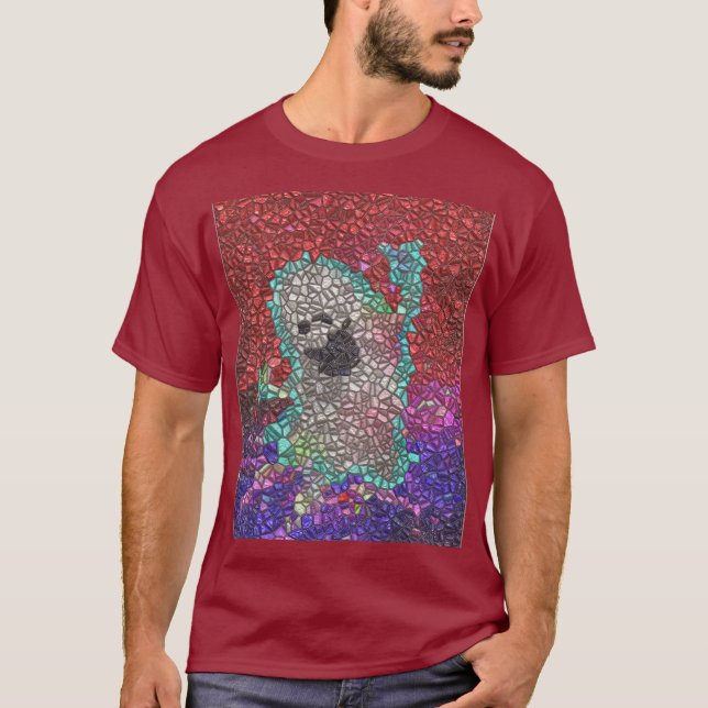 Gabbie the Ghost Red Mosaic  T-Shirt (Front)
